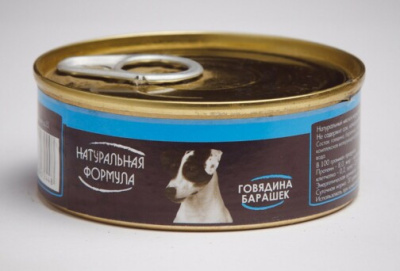 Натуральная Формула Влажный корм для собак Говядина и барашек 100 гр