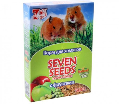 Seven Seeds Корм для хомяков с фруктами 500 гр