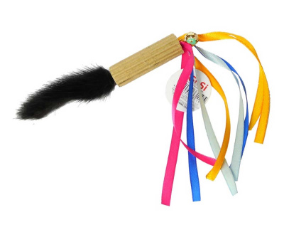 Игрушка GOSi для кошек "Циллиндр с норкой", звенящий с кошачей мятой, 7 см