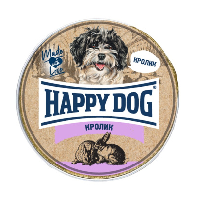 Happy Dog Паштет для собак Кролик 125 гр