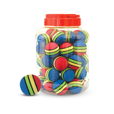 Игрушка для кошек "Мячик полосатый", синий, d35мм, Triol