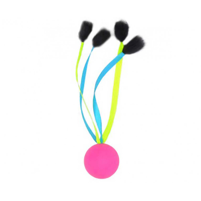 Игрушка GOSi для кошек "Нарисуй для кота" лента с норковыми кончиками