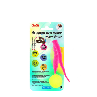 Игрушка GOSi для кошек "Нарисуй для кота" длинный хвост