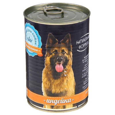 Натуральная Формула Влажный корм для собак Индейка 410 гр