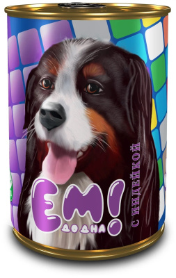 ЕМ ДО ДНА Консервы для собак с Индейкой 970 гр