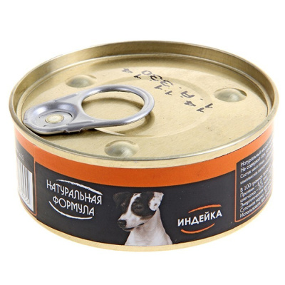 Натуральная Формула Влажный корм для собак Индейка 100 гр